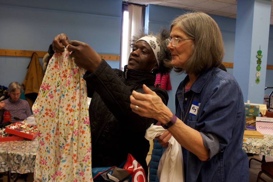 Peg Taylor at Repair Cafe