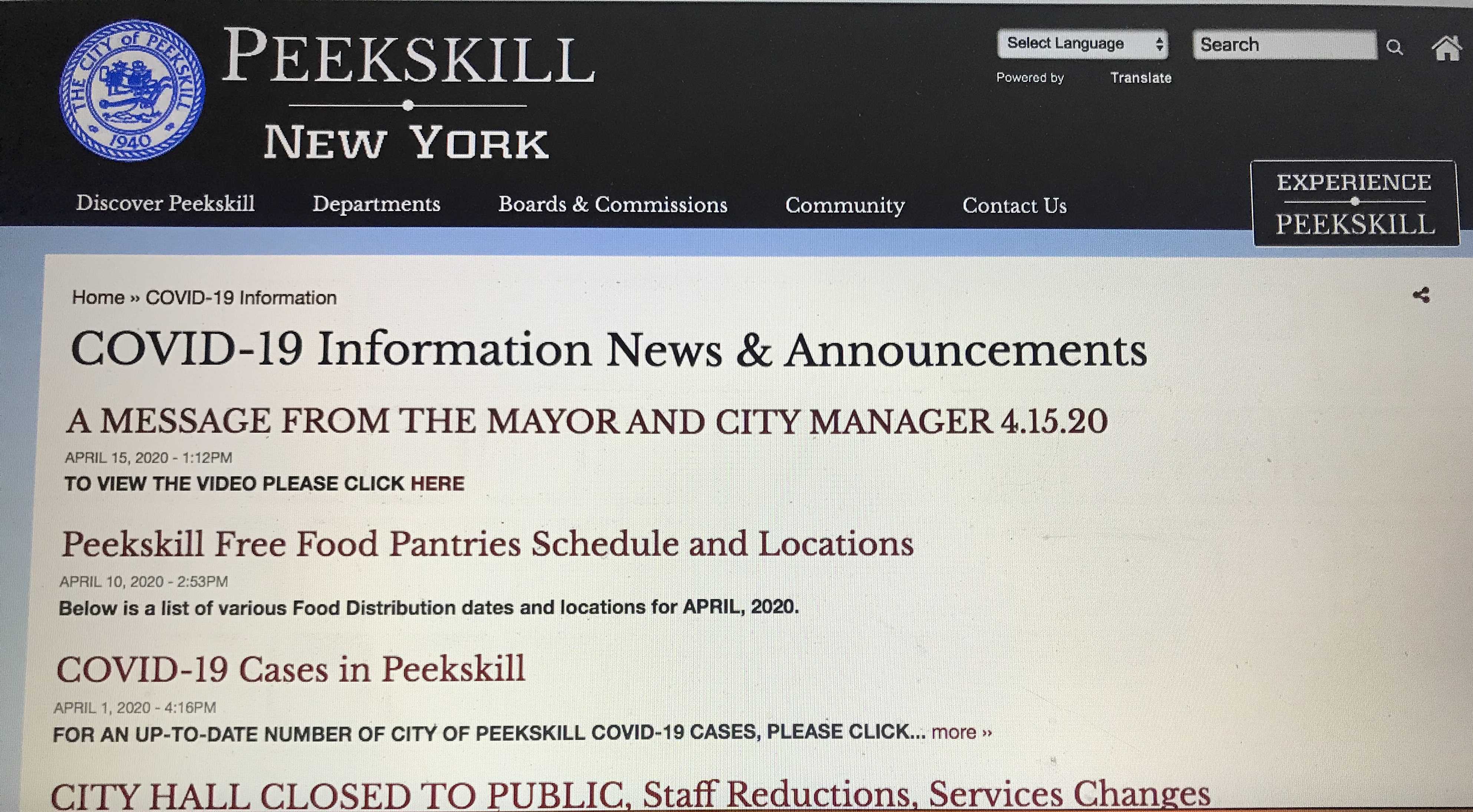 Post city website