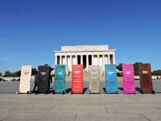 Cox took her End Hate exhibit to the National Mall in April 2015.