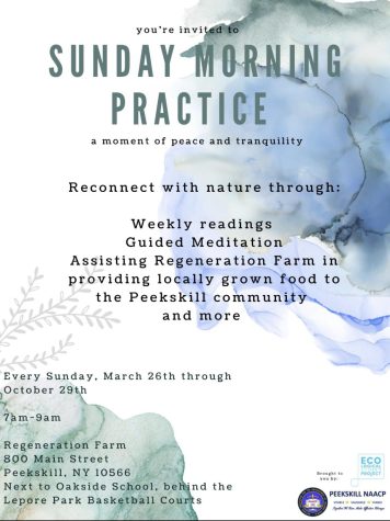 Begin the week with an outdoor meditation practice at Peekskills farm in the downtown