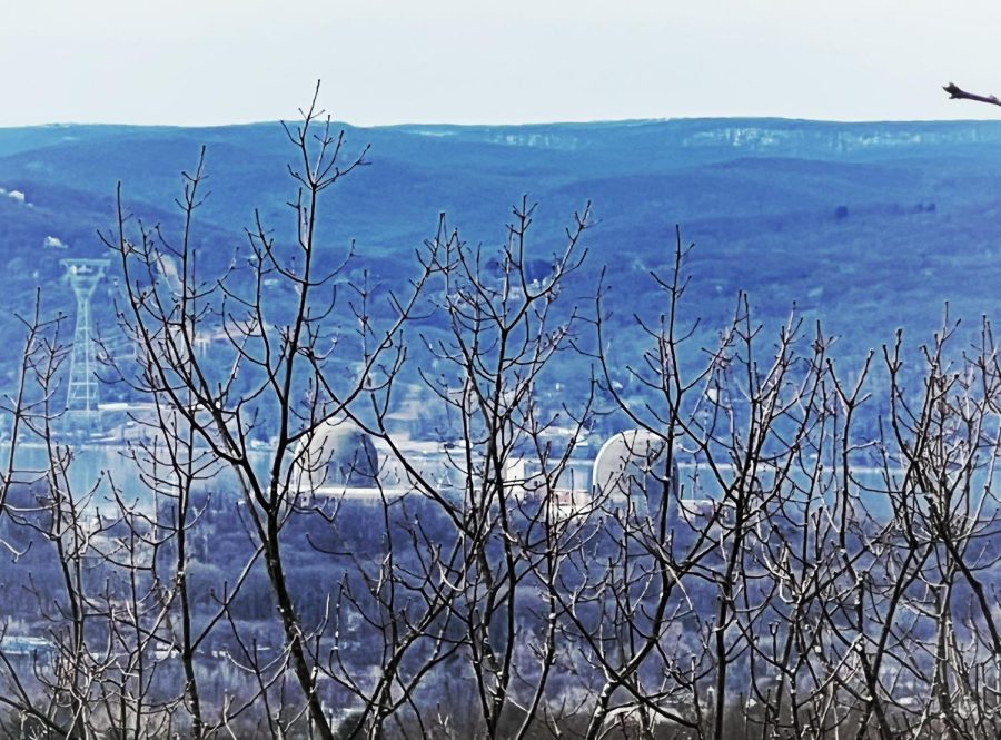 The view of Indian Point from Blue Mountain                                                     Photo by Jim Striebich