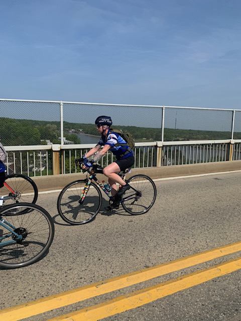 Peekskill+Officer+Danielle+Long+as+she+rides+on+a+bridge+near+Annapolis%2C+Maryland.