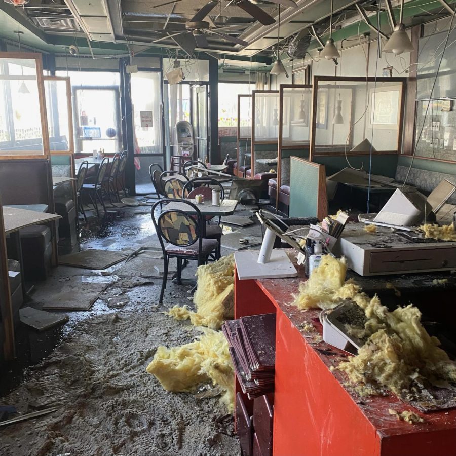 Burger Diner damaged in early morning fire