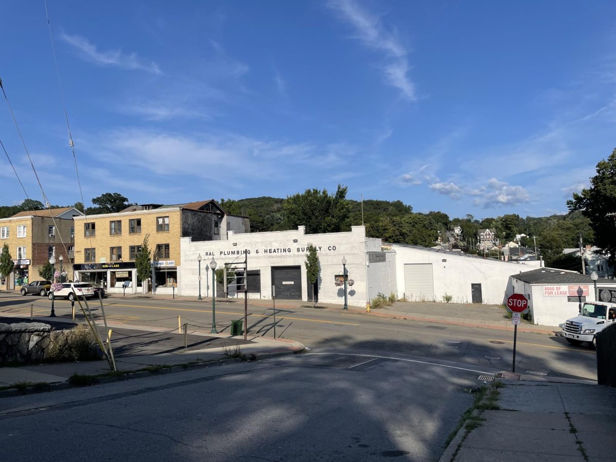 North Division and Howard Street, at the end of the commercial zone that is under consideration for an amendment to allow residential development.  