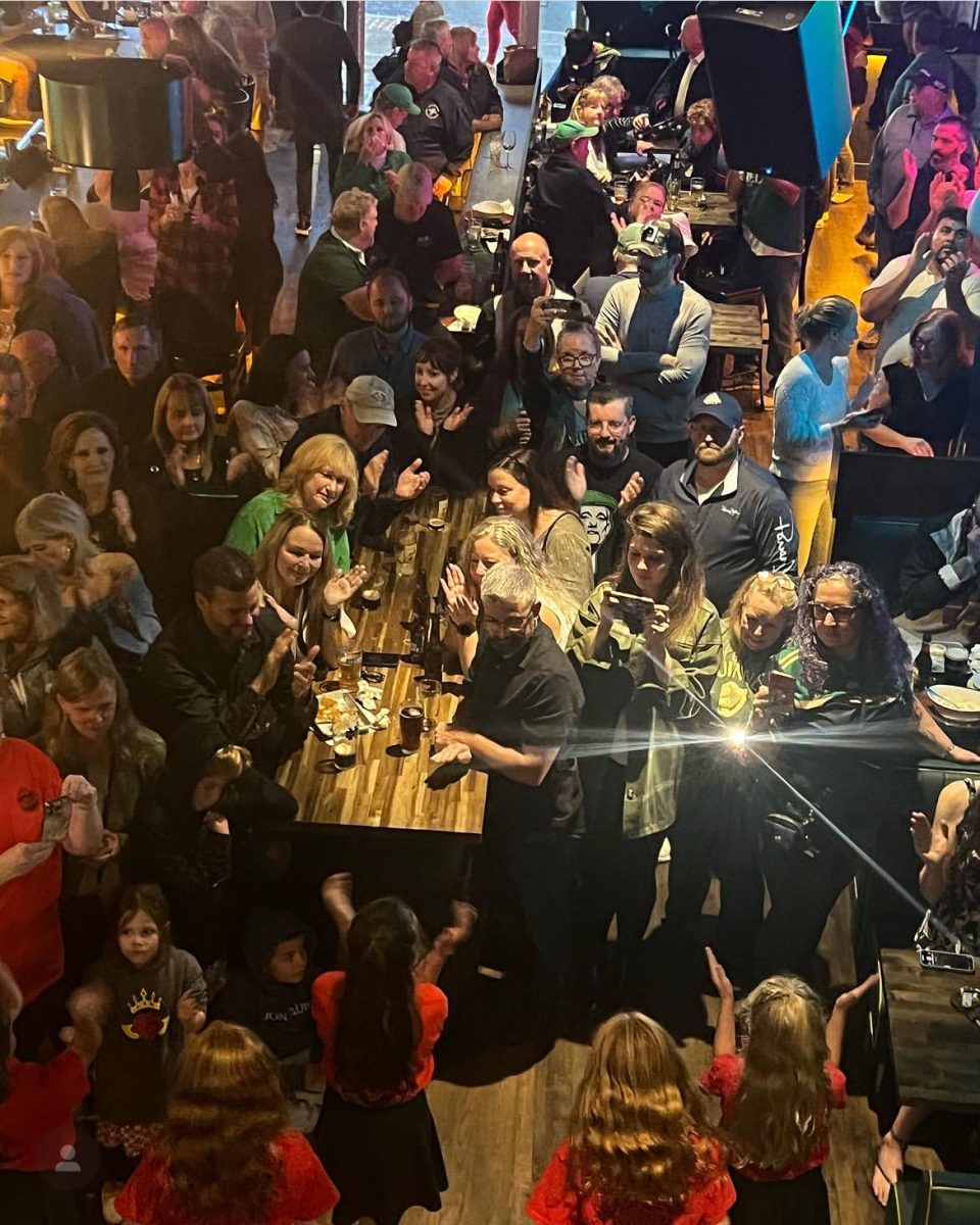 Crowds gathered at Slainte Peekskill on South Division Street. Here the Clan na hÉireann Irish Dancers are entertaining the crowd. Photo from Slainte Peekskills Instagram page