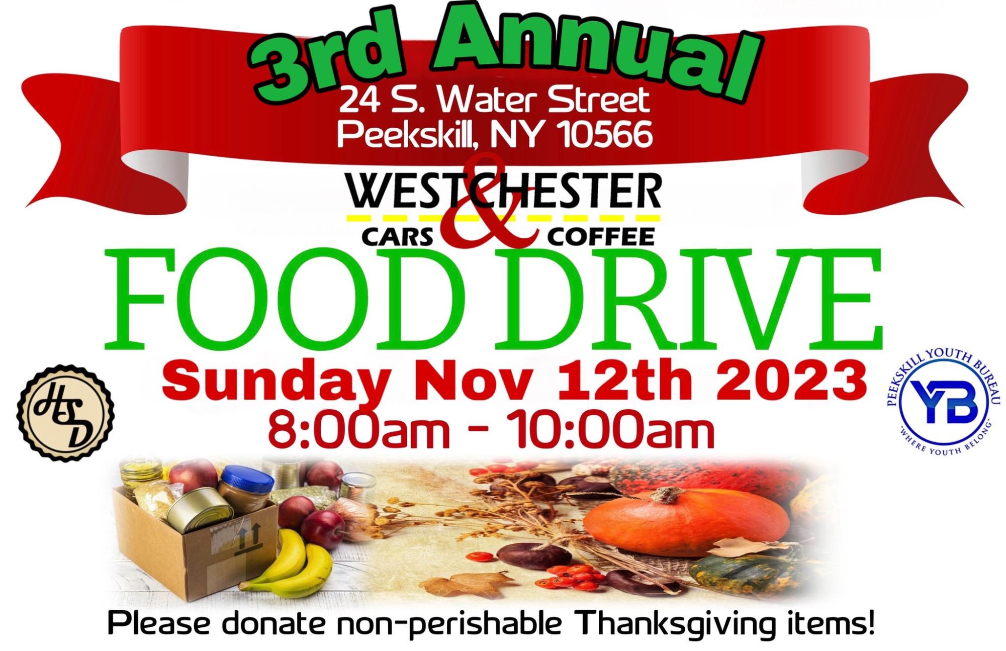 Thanksgiving Food Drive to benefit Peekskill Youth Community