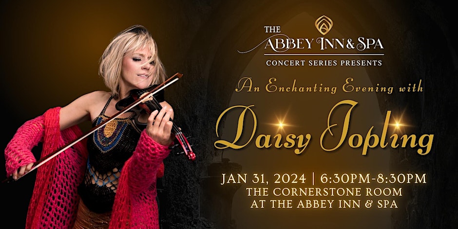 An Enchanted Evening with Daisy Jopling at the Abbey Inn & Spa, Wed., Jan. 31