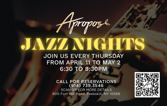 Enjoy an evening of jazz overlooking Peekskill Bay