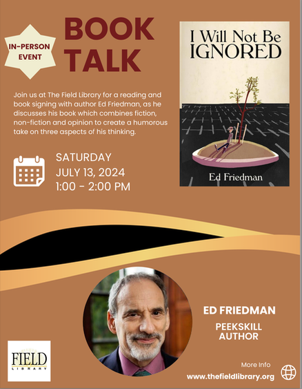 Peekskill author Ed Friedman ‘won’t be ignored’ at his book reading – Peekskill Herald