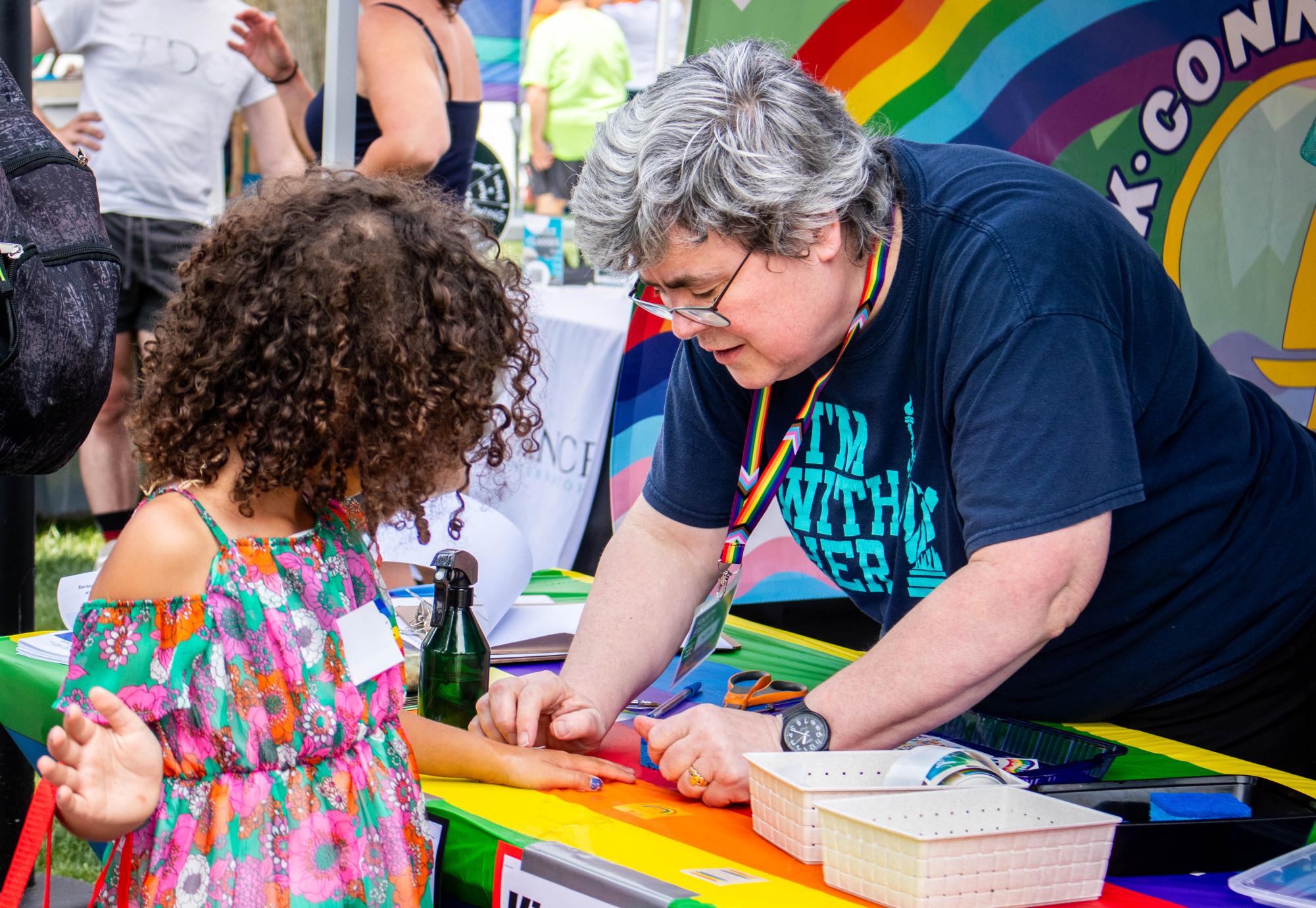 Pride in Park featured music, face painting and goats