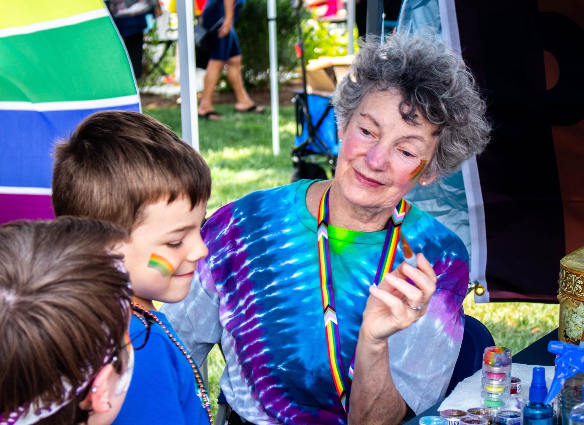 Pride in Park featured music, face painting and goats