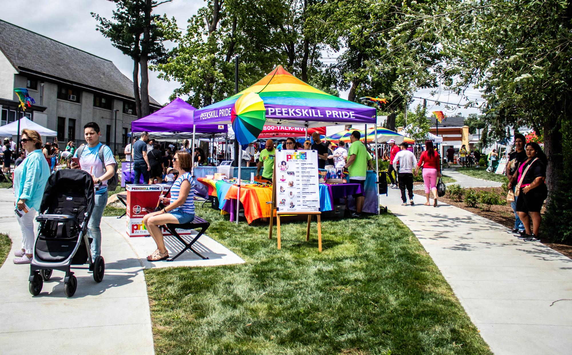 Pride in Park featured music, face painting and goats