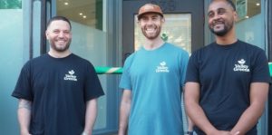 Valley Greens owners Saturday at their grand opening, From left Daniel Berte, Stephen Bond and Shane Jackson. 