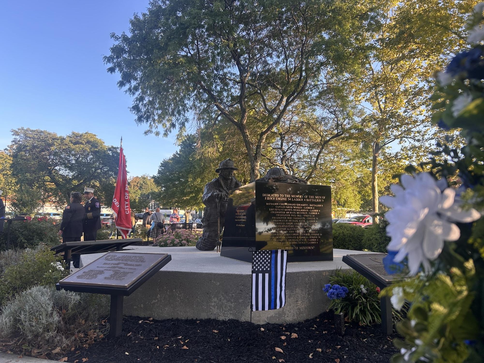 Somber ceremony at Riverfront commemorates 9/11