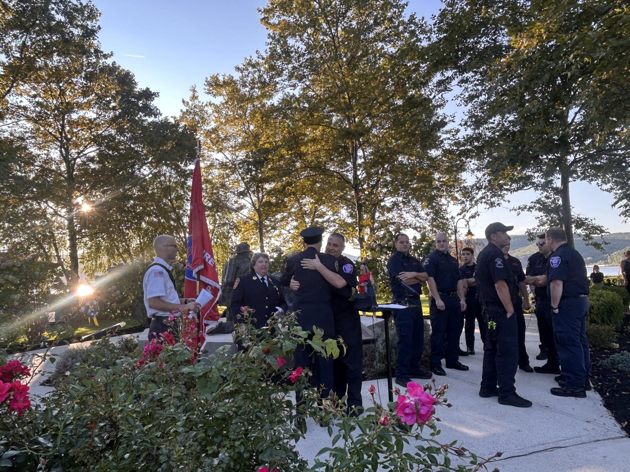 Somber ceremony at Riverfront commemorates 9/11