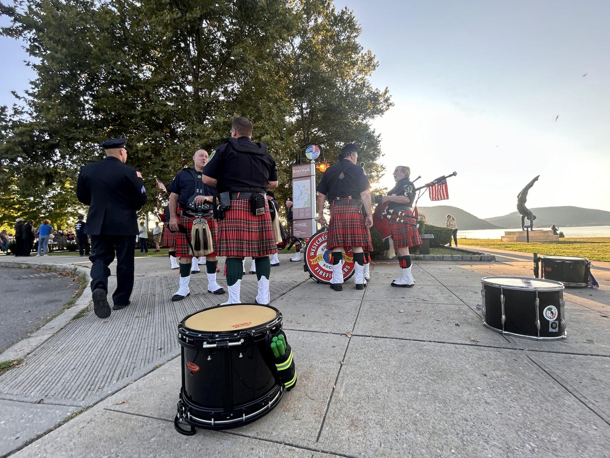 Somber ceremony at Riverfront commemorates 9/11