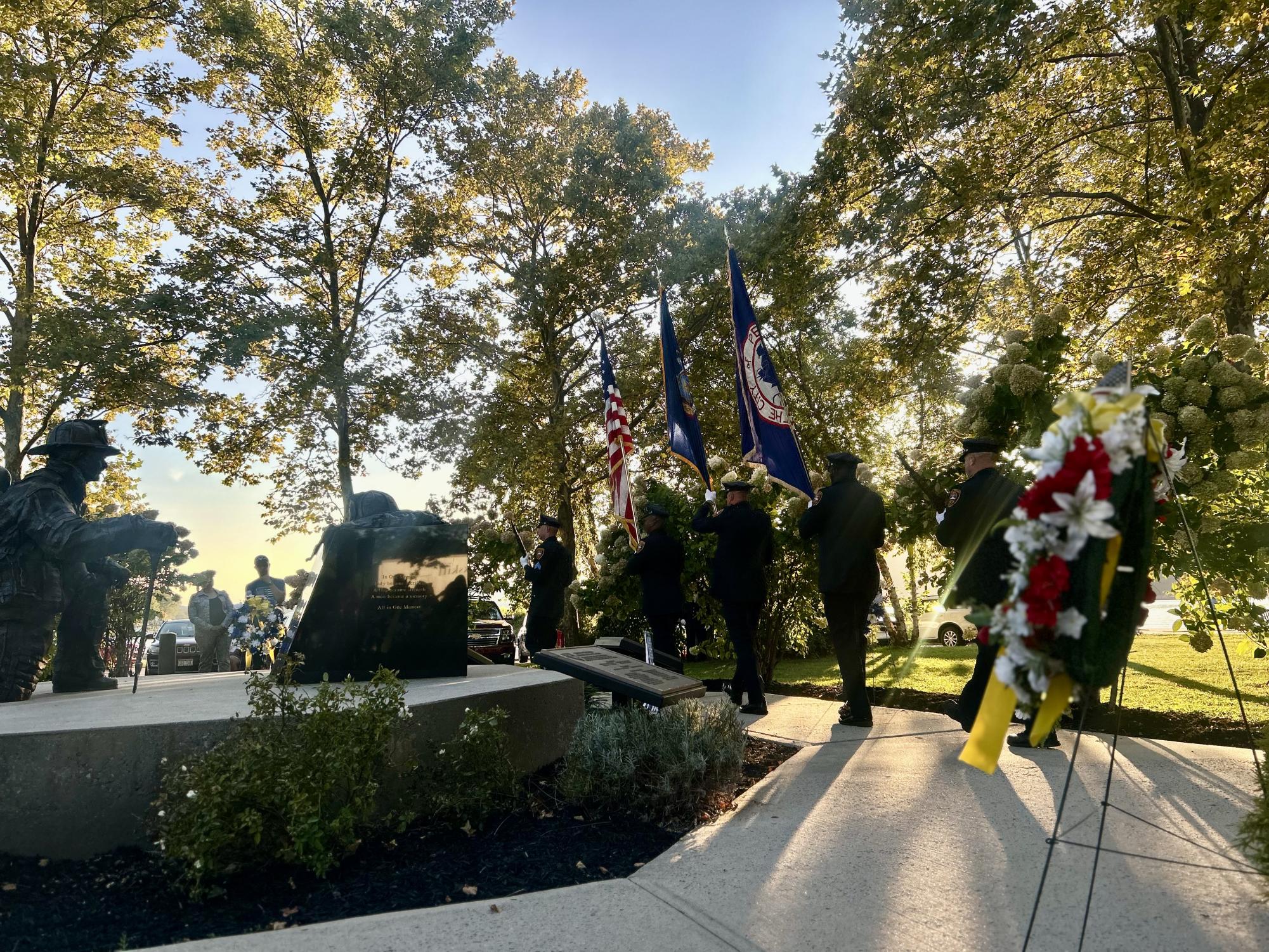 Somber ceremony at Riverfront commemorates 9/11