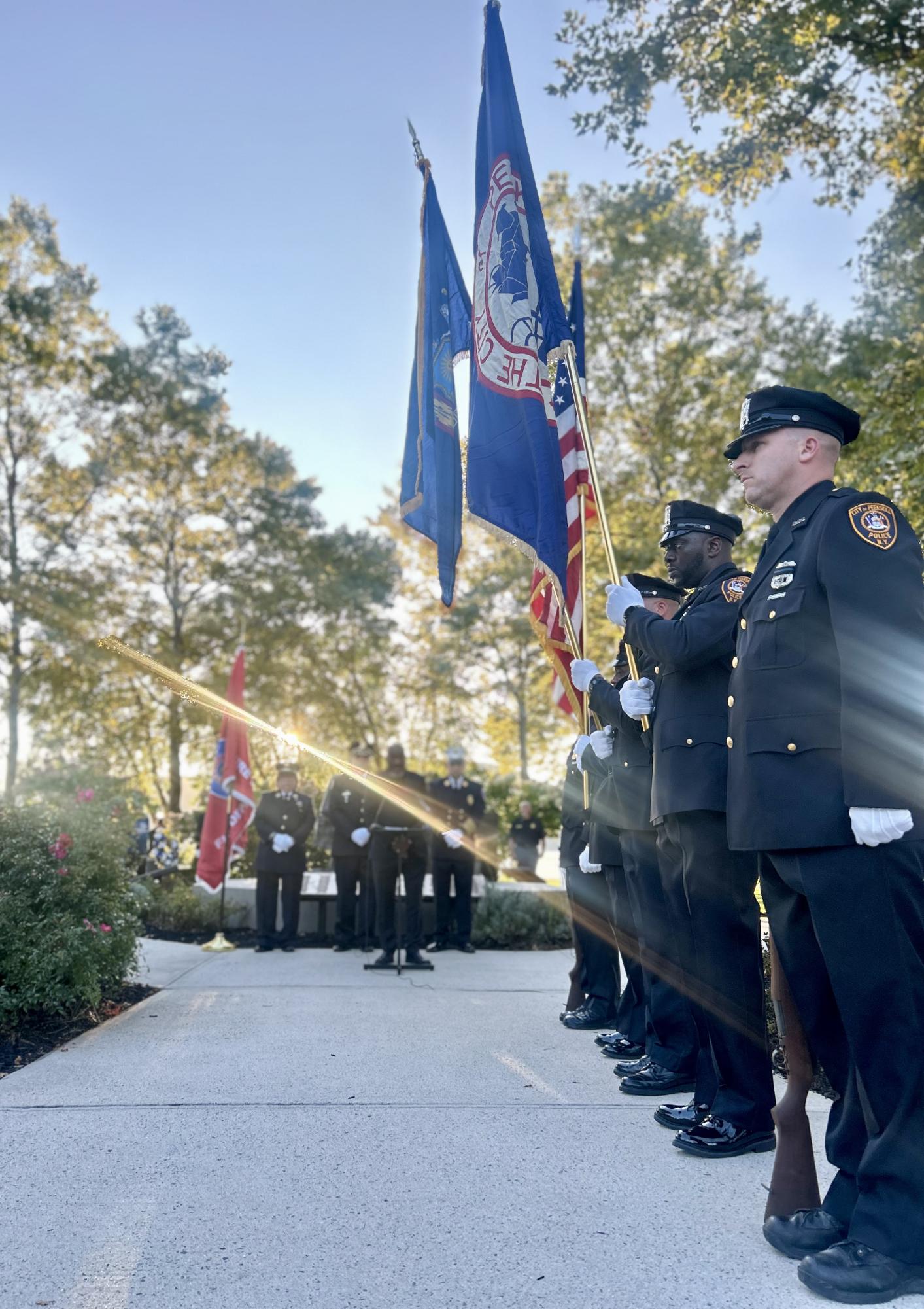 Somber ceremony at Riverfront commemorates 9/11