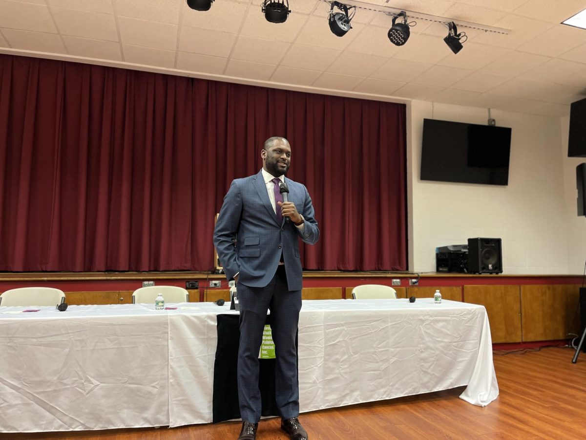 Mondaire Jones, the sole congressional candidate who attended Saturday's forum, told the crowd that Congressional District 17 is one of the swing districts that will determine the composition of the House of Representatives. 