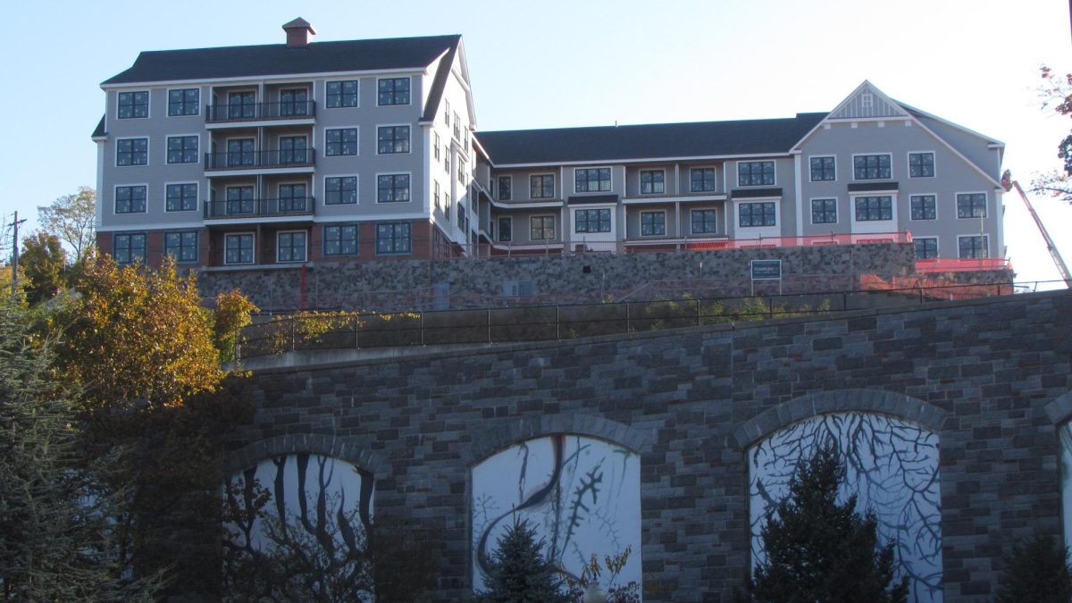 River View Place development on South and Grove streets. Image is taken from Water Street. 