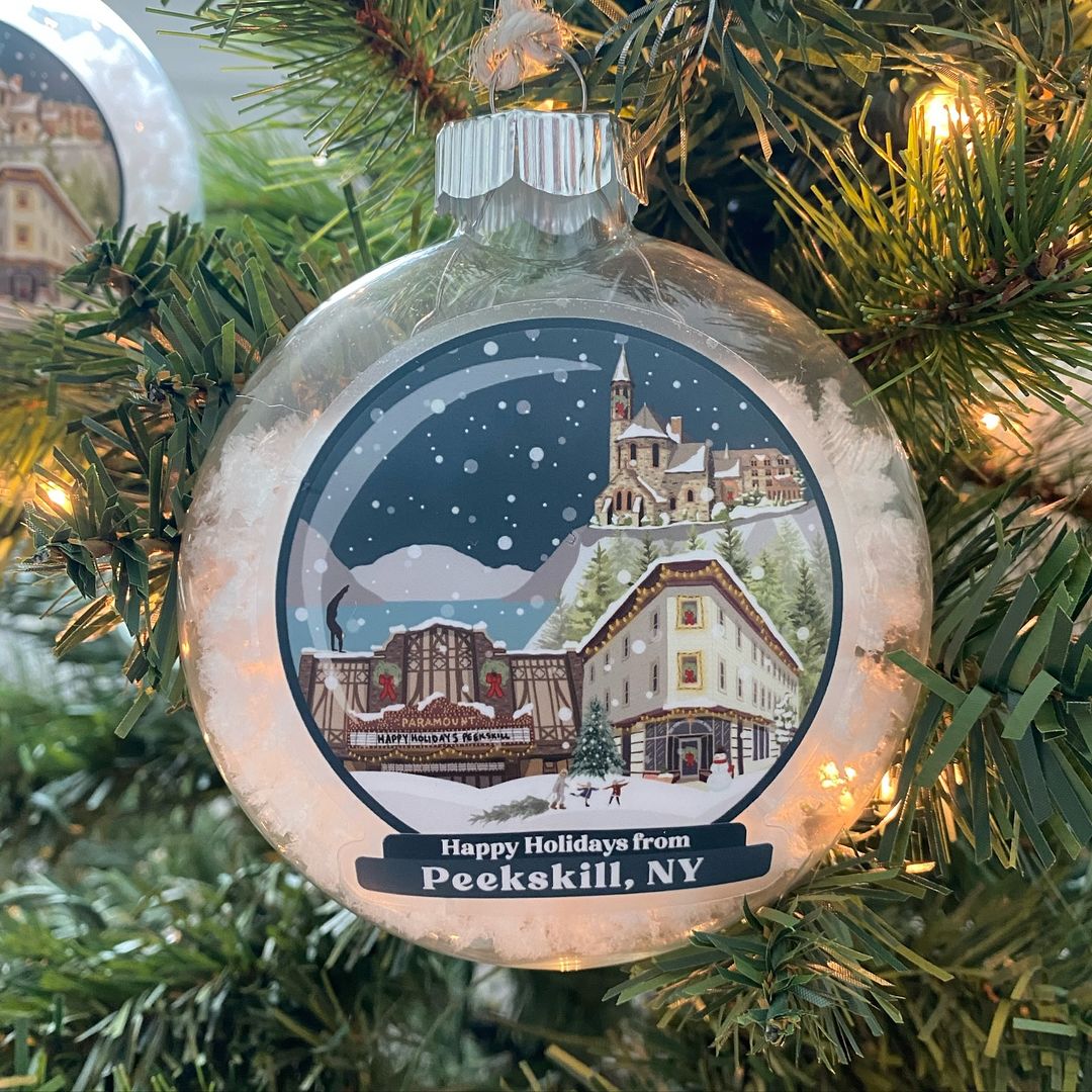 Brand new Peekskill Ornament by Fox Burrow Designs. Find it at The Wedding Collective Pop-up shops on Small Business Saturday for $8