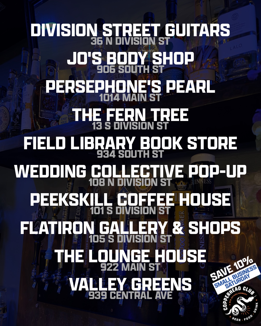 Re-Discover Peekskill on Small Business Saturday 