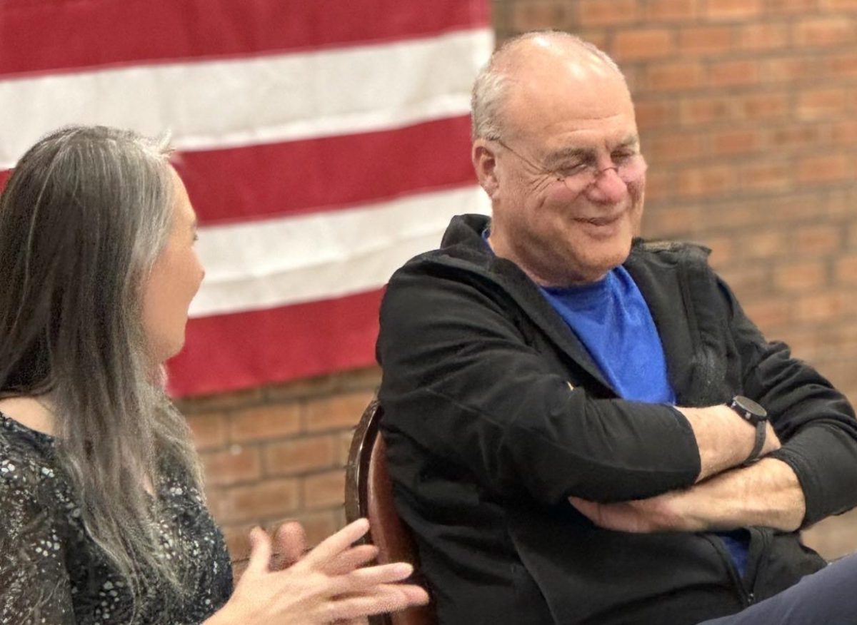 Library Director Dana Hysell and Bittman shared a wide-ranging conversation. 