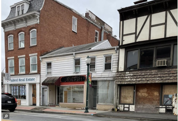 The buildings at 929 and 933 South Street have been vacant for years. They once housed Modern Bake Shop, Russ' Wash 'n Wear and The Chocolate Tree.