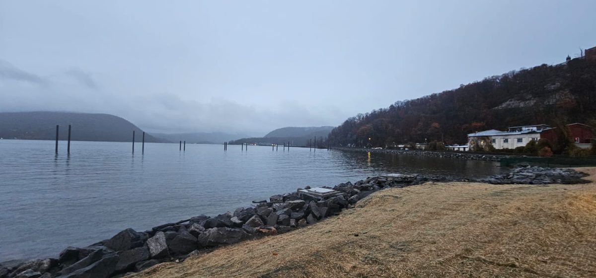 An image taken shortly after the fence was removed at Peekskill Landing but before pilings were removed..