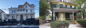 Fremont (left) and Paulding Street homes of Antonio and Jamie Reyes. Photos by Regina Clarkin and Jim Roberts