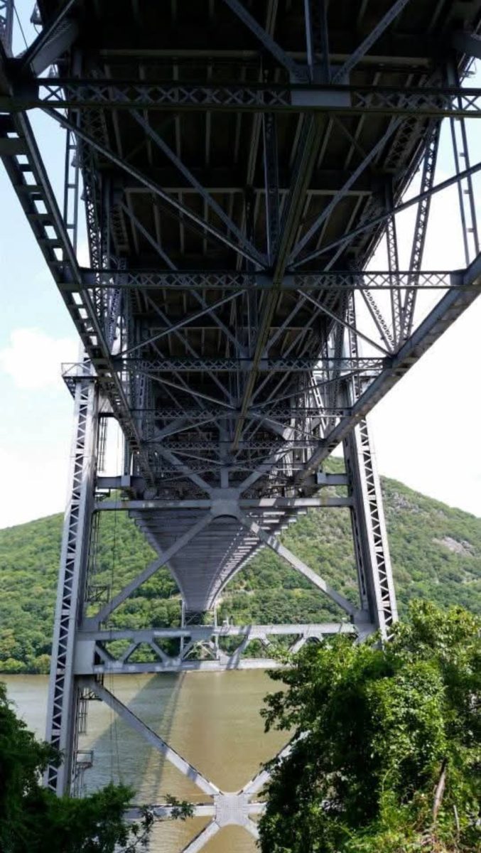 The decking of the Bear Mt. Bridge.