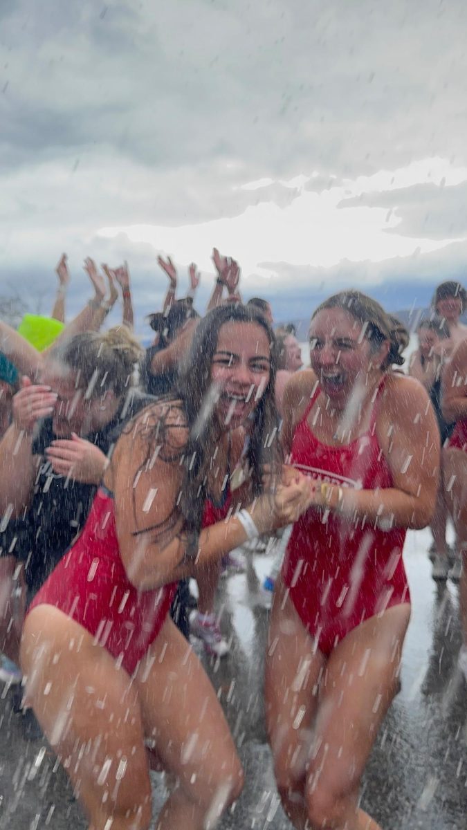 Polar Plunge turns into Polar Spray