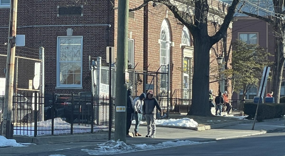 The stretch of sidewalk between the deli at the corner of South and Washington streets and the post office is usually where immigrant day laborers congregate. 