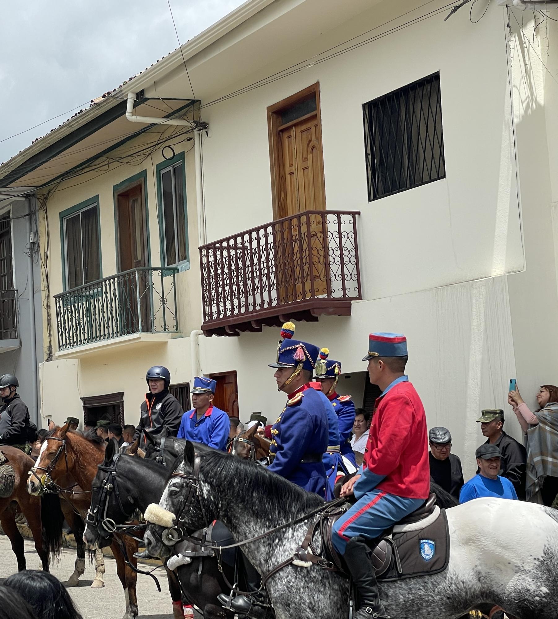 Scenes from the weekly market as the town prepares for its annual Feb. 28 carnival 