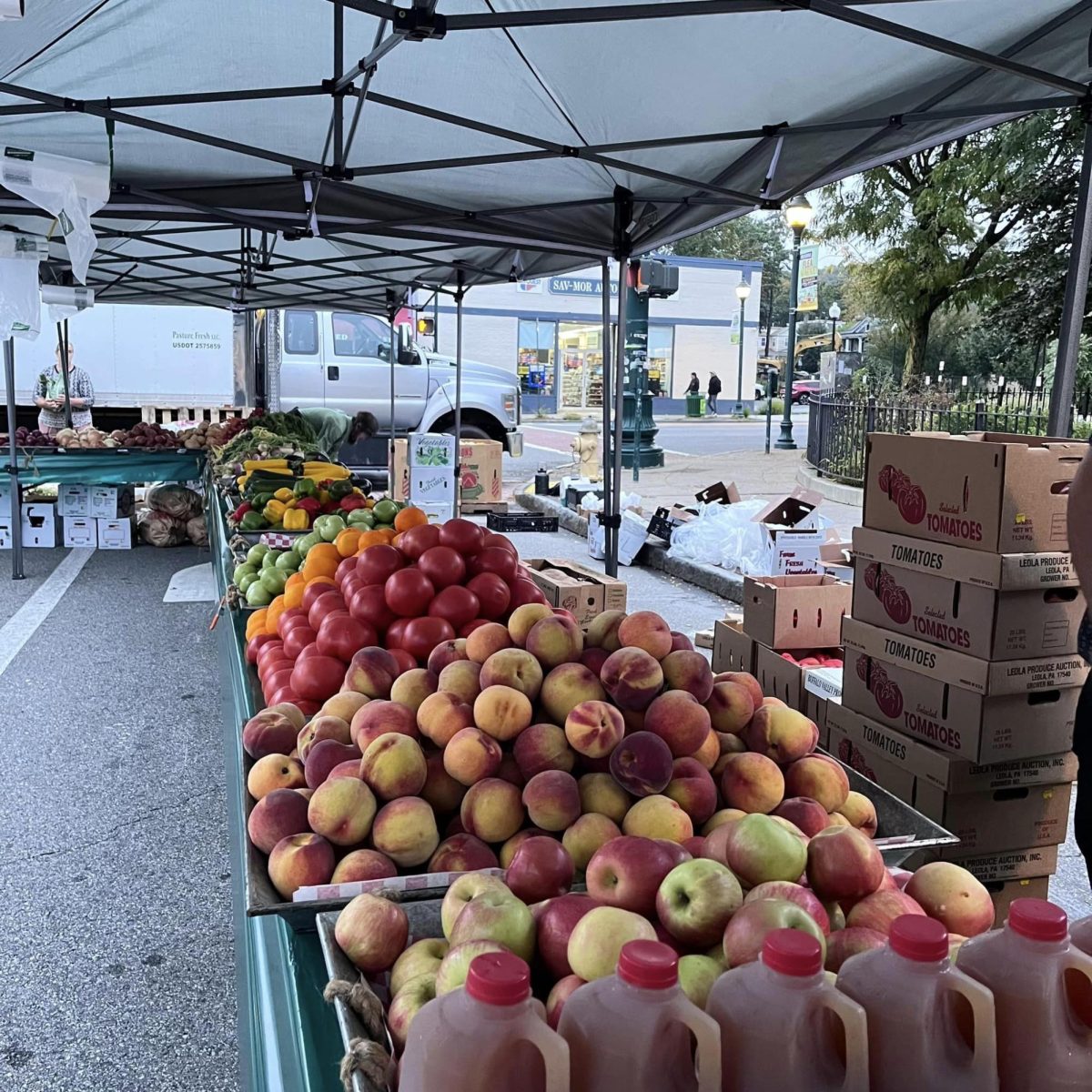 Fresh products from Hudson Valley farms are available every week at the Peekskill Farmers Market.