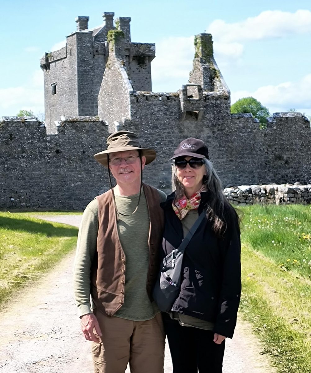 Kenny with wife Diohn Brancaleoni in Ireland.