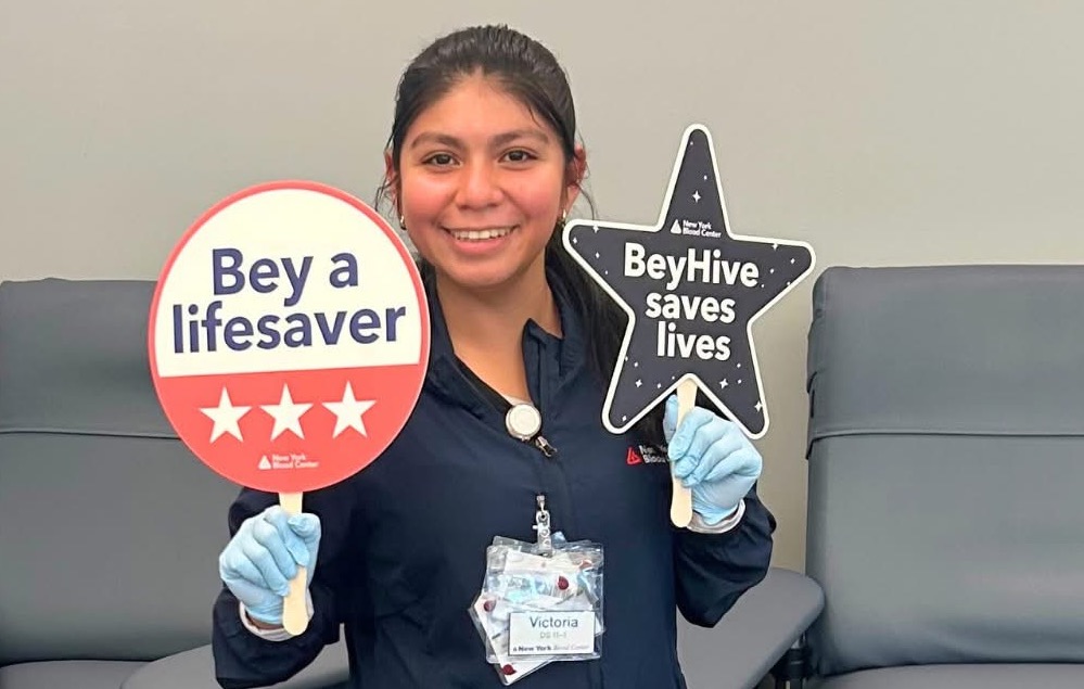  New York Blood Center volunteer. 