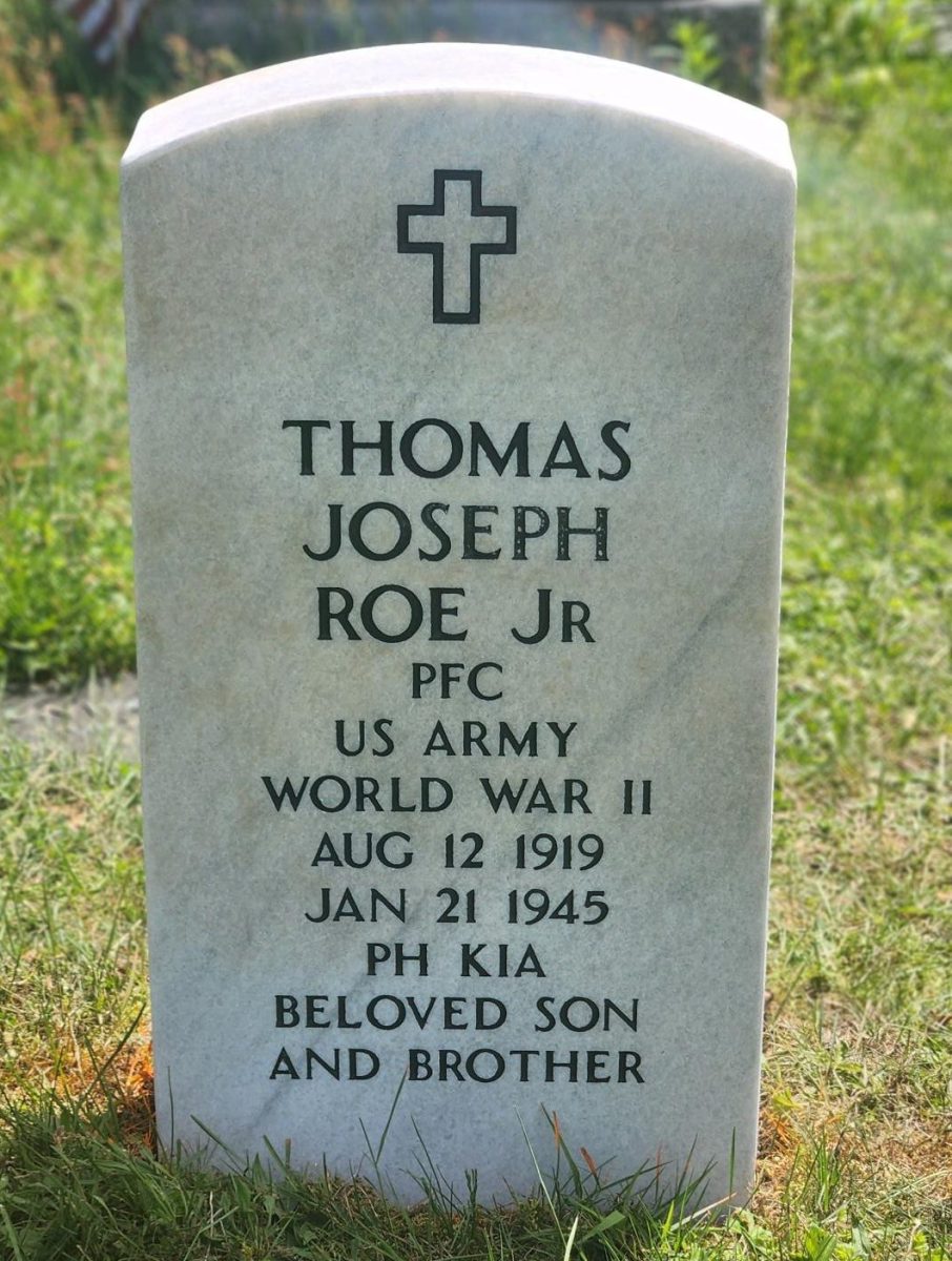 Tim Warn helped Ralph Heady go through the Veterans Administration to get a headstone at no cost to mark the burial place of a veteran killed in action.
