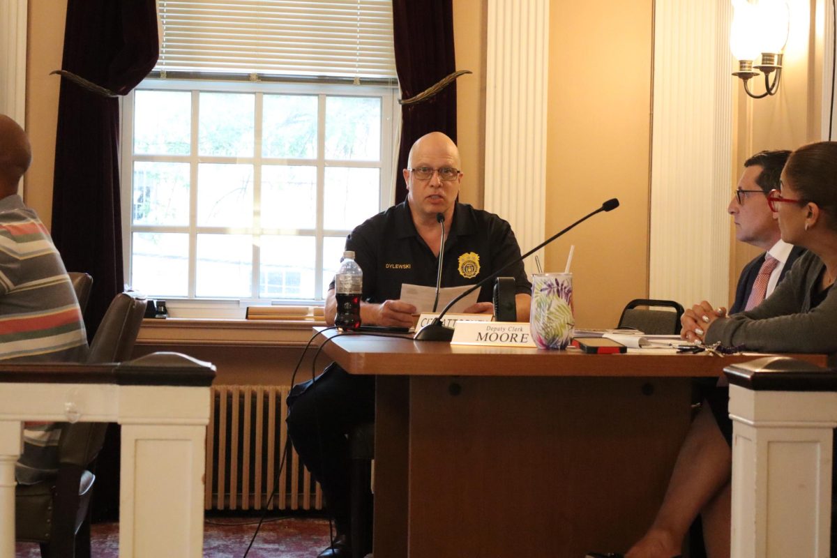 At June 23 Peekskill Common Council meeting, Chief of Police Leo Dylewski thanked cooperating agencies for their assistance in the investigation. (Eric Harvey)