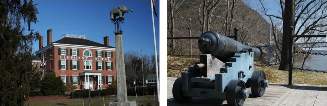 Historic places included in the exhibit. 