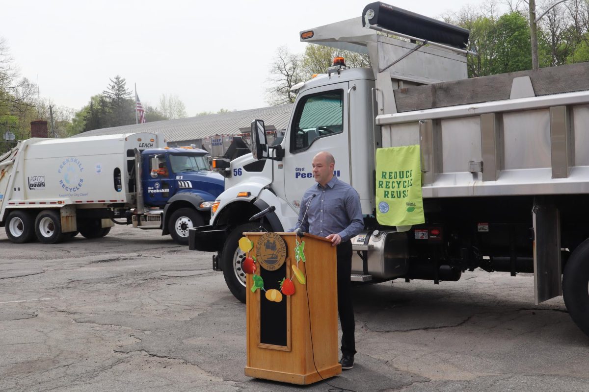 Christopher Gross at a ribbon-cutting event on April 25. (Eric Harvey)