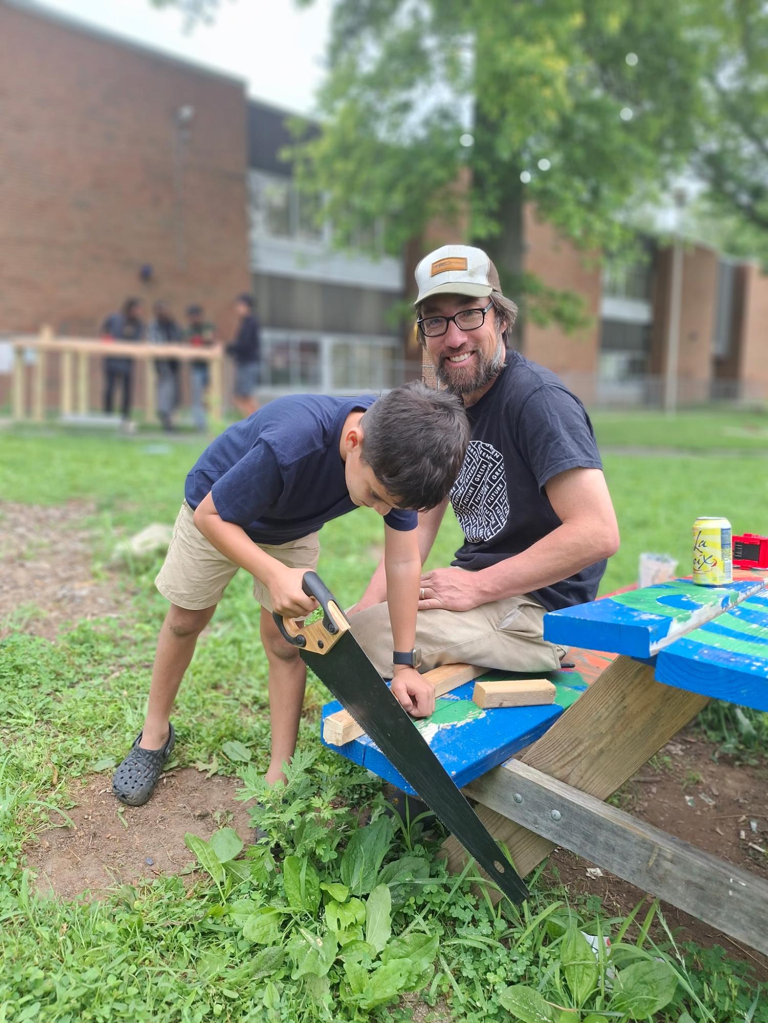 Work and play are all part of Men's Day at Peekskill's Regeneration Farm