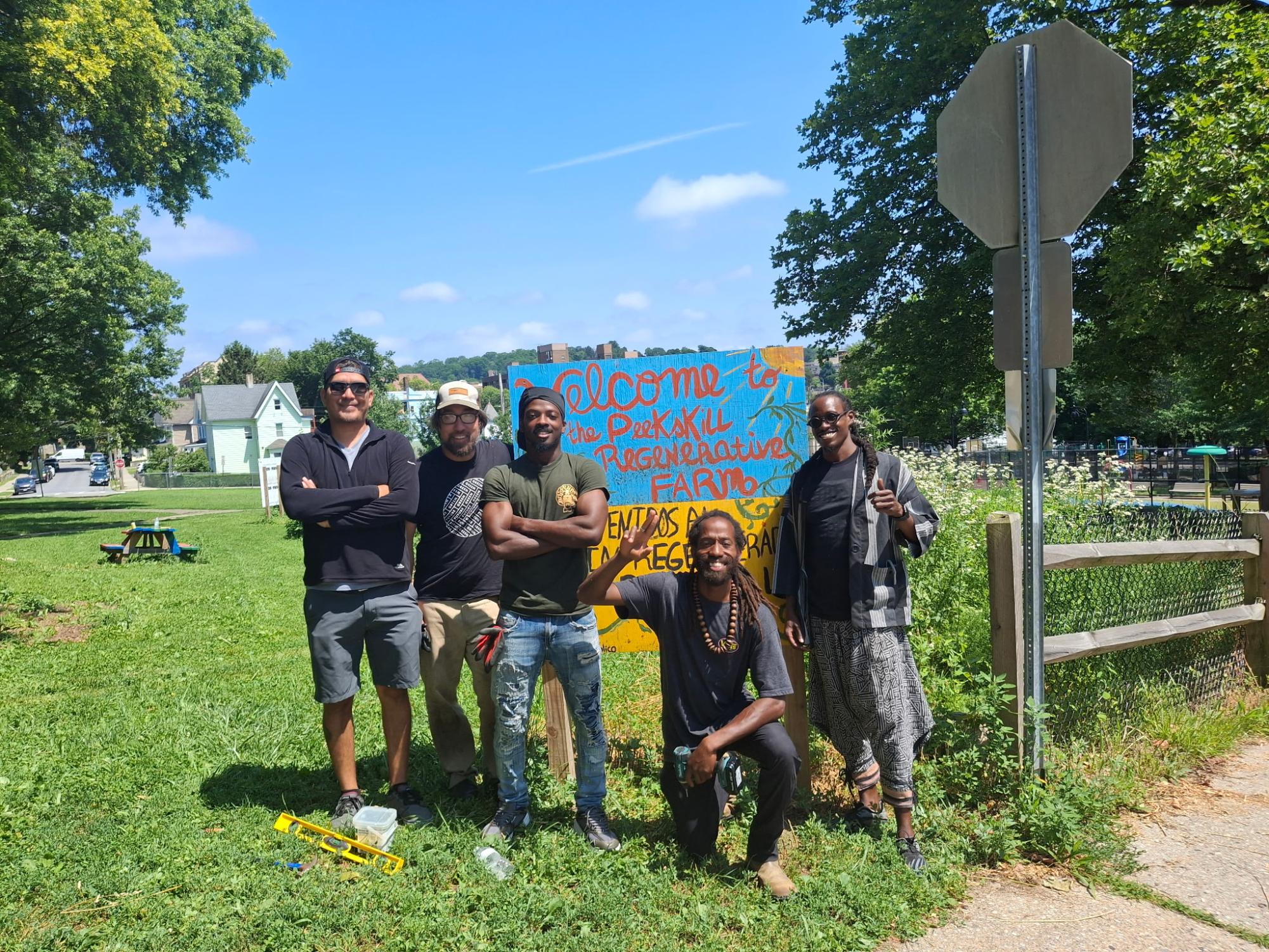 Work and play are all part of Men's Day at Peekskill's Regeneration Farm