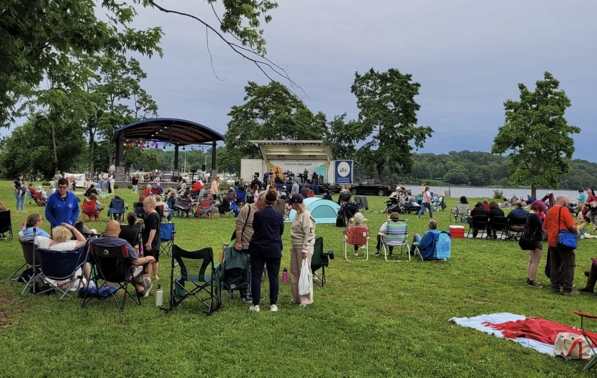 Concertgoers gather on the waterfront lawn for live performances by local and regional bands. (Town of Cortlandt)
