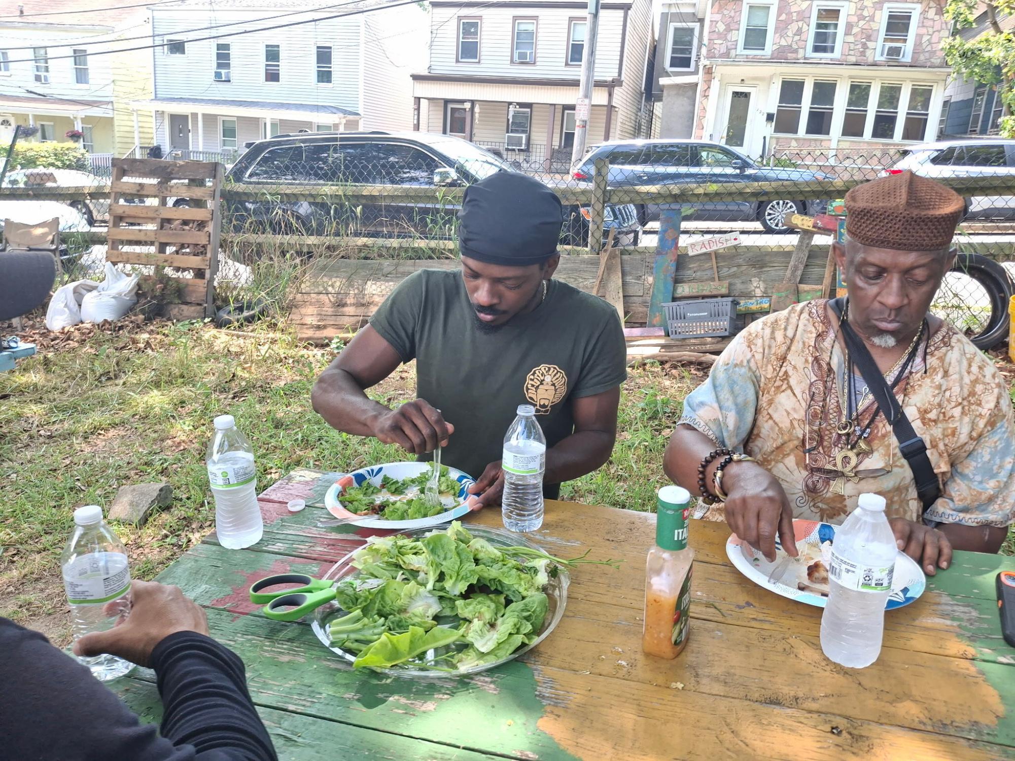 Work and play are all part of Men's Day at Peekskill's Regeneration Farm