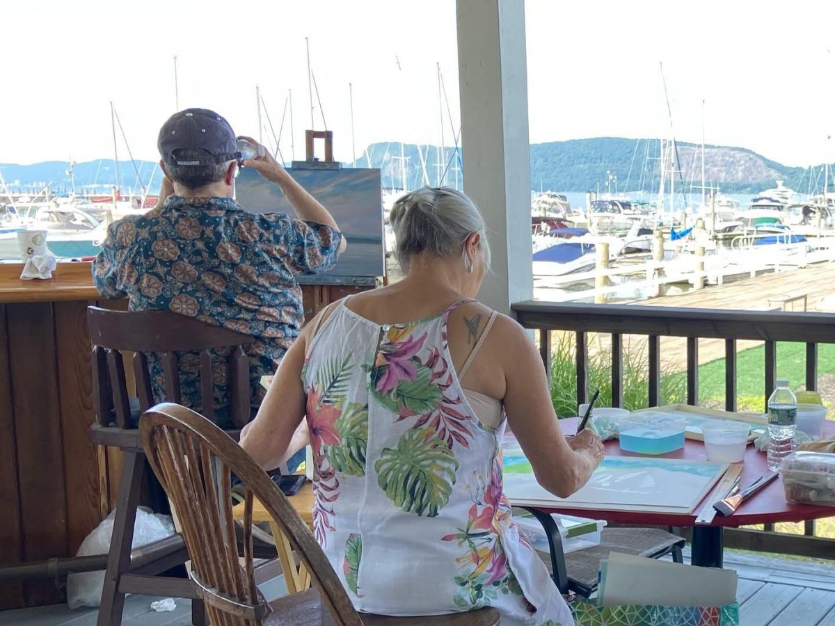 Some 40 artists will paint live outdoors, inspired by the Hudson River’s natural landscape at Ossining Harbor. (Shattemuc Yacht Club)