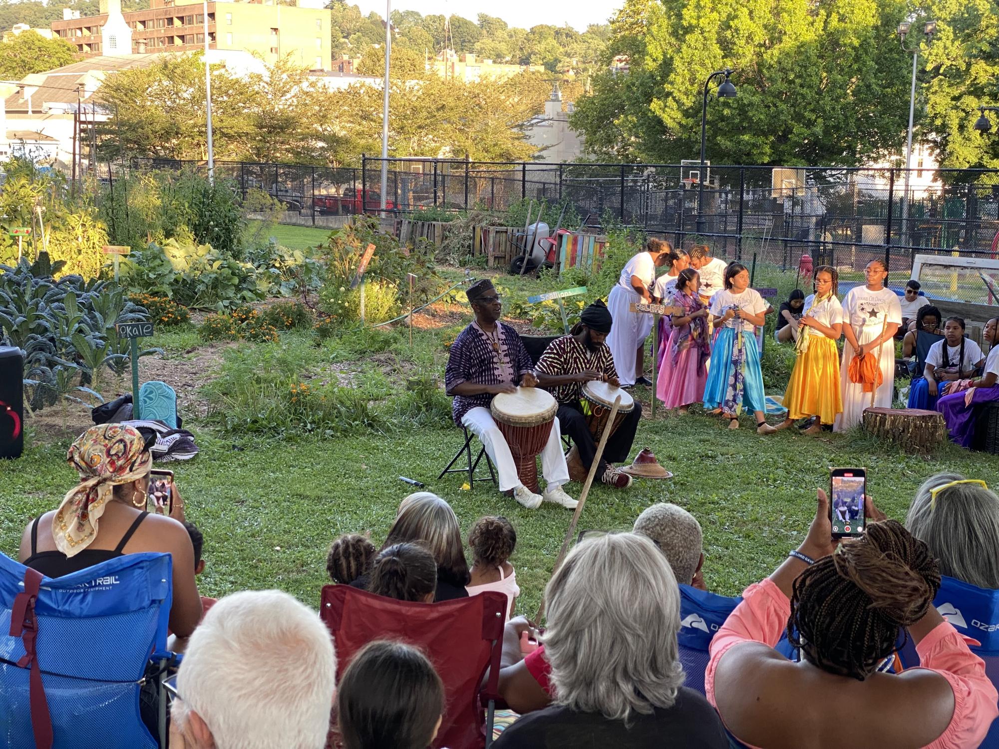 Community members welcome harvest season with hearty meal and entertainment