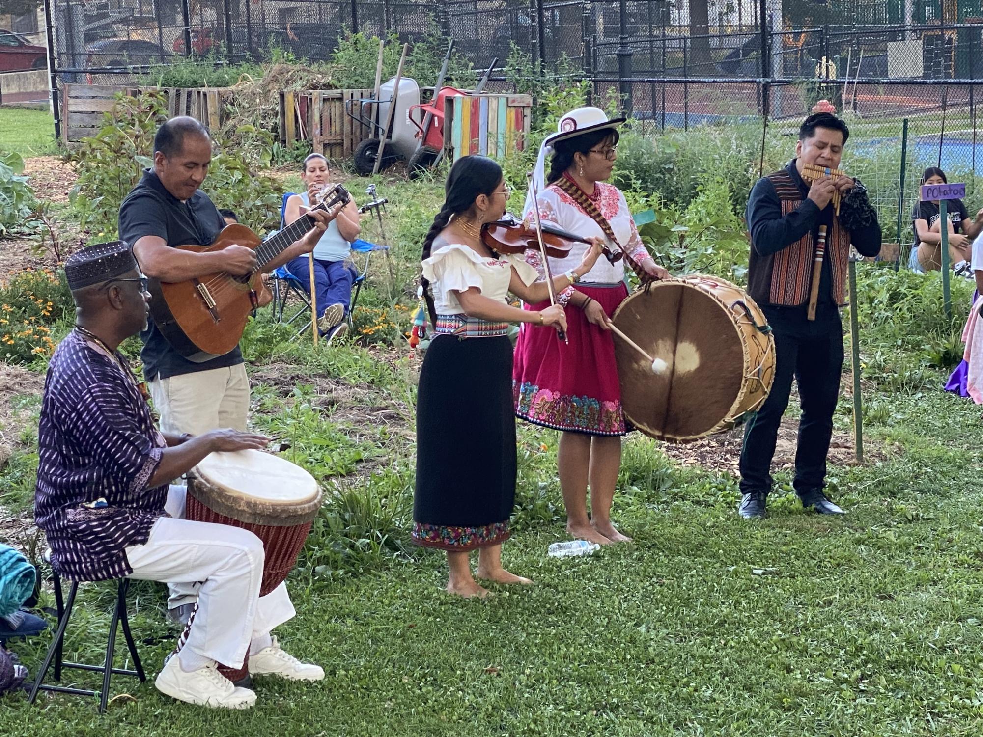Community members welcome harvest season with hearty meal and entertainment