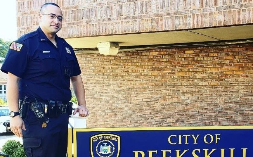 Peekskill Police Department Facebook post from Oct. 22, 2018 welcoming Officer Michael Henderson. 