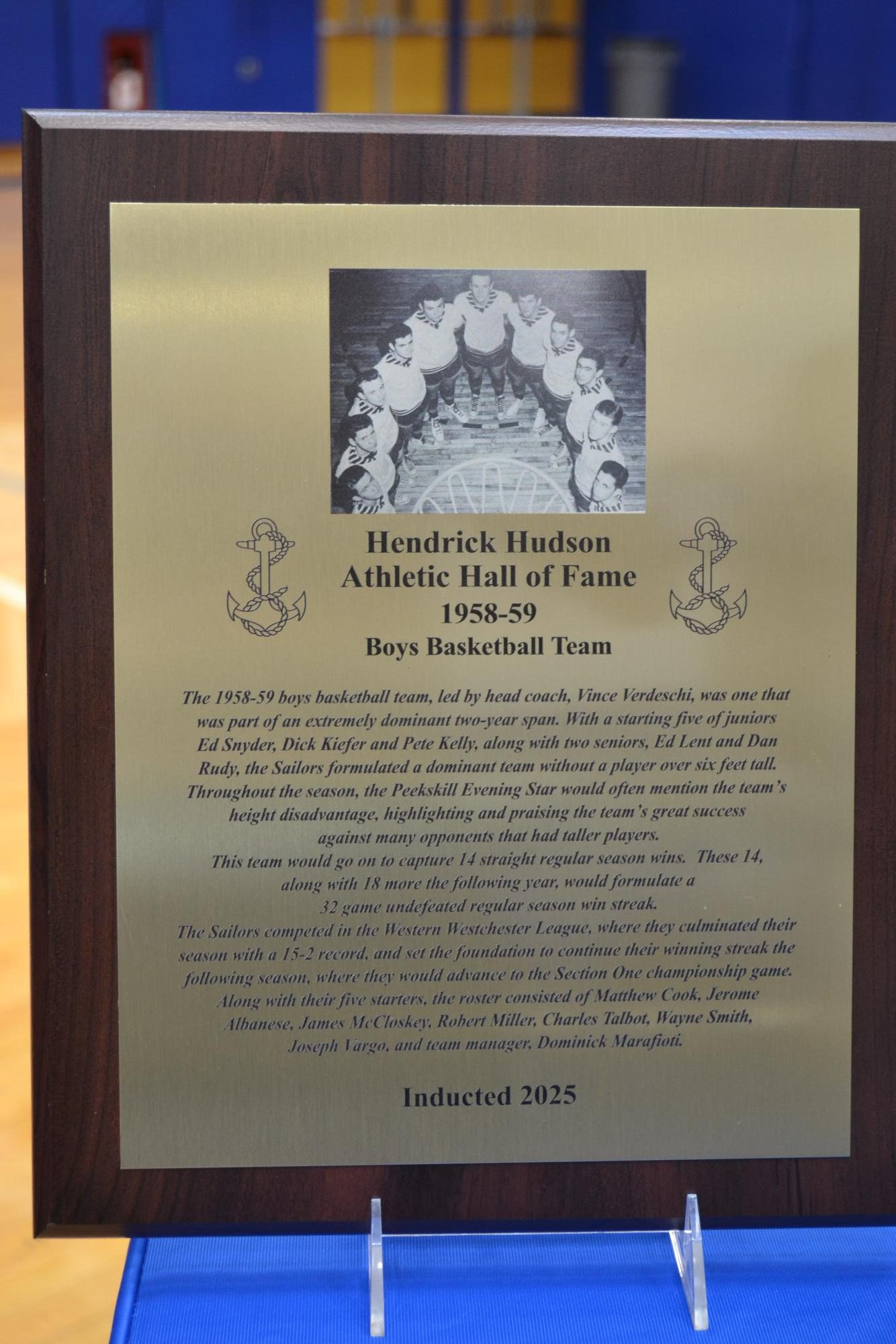 Seven athletes and teams spanning five decades inducted during homecoming weekend ceremony